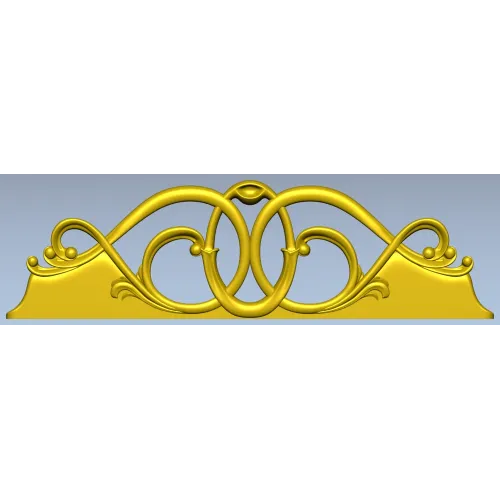 Regal Interlace ornamental frieze STL for CNC
