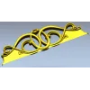 Regal Interlace ornamental frieze STL for CNC