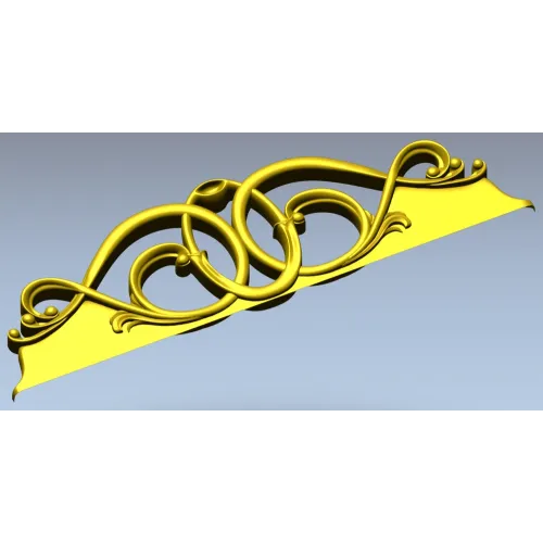 Regal Interlace ornamental frieze STL for CNC