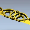 Regal Interlace ornamental frieze STL for CNC