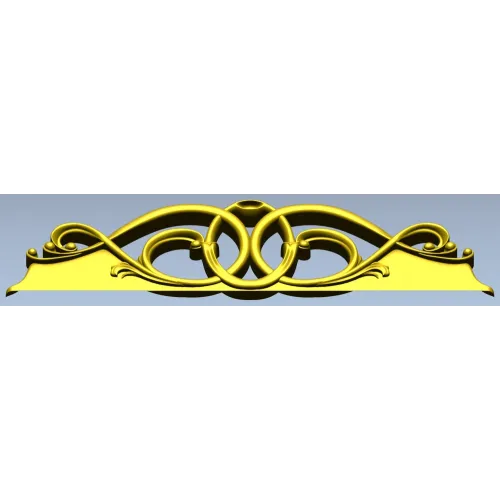 Regal Interlace ornamental frieze STL for CNC