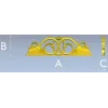 Regal Interlace ornamental frieze STL for CNC