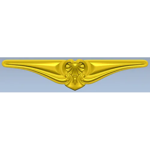 Rococo Shell Cartouche - STL 3D model for CNC milling