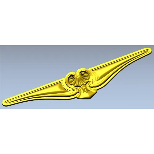 Rococo Shell Cartouche - STL 3D model for CNC milling