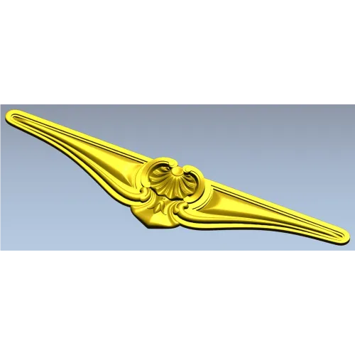 Rococo Shell Cartouche - STL 3D model for CNC milling
