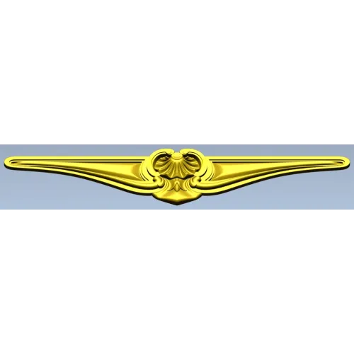 Rococo Shell Cartouche - STL 3D model for CNC milling