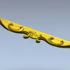 STL модель царги "Лирический вензель" - 3D модель STL для ЧПУ