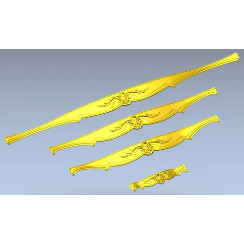 Rococo Stretcher Appliques - STL 3D Model for CNC