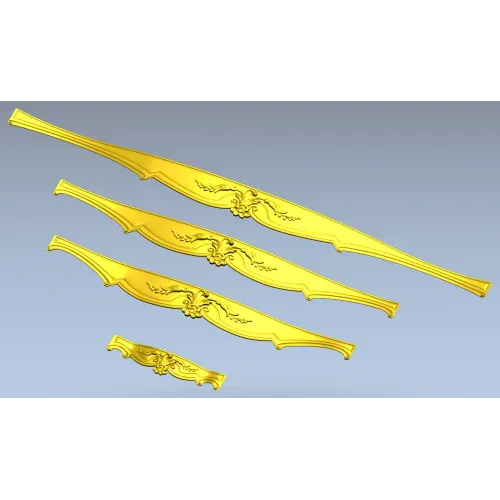 Rococo Stretcher Appliques - STL 3D Model for CNC