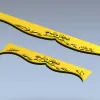 Царга с цветочным картушем - 3D модель в формате STL для ЧПУ
