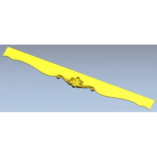 Царга с картушем в стиле рококо - 3D модель STL для ЧПУ