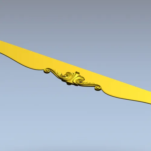 Царга с картушем в стиле рококо - 3D модель STL для ЧПУ