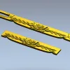 Царга "Лавровая гирлянда" - 3D модель STL для ЧПУ