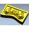 Царга с розеткой и волнообразным низом - STL для ЧПУ