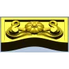 Царга с розеткой и волнообразным низом - STL для ЧПУ