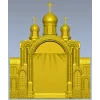 Киот с тремя куполами - 3D модель в формате STL для ЧПУ