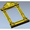 Киот с витой колонной и тимпаном - 3D модель STL для ЧПУ