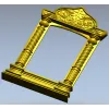 Киот с витой колонной и тимпаном - 3D модель STL для ЧПУ