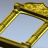Киот с витой колонной и тимпаном - 3D модель STL для ЧПУ