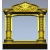 Киот с витой колонной и тимпаном - 3D модель STL для ЧПУ