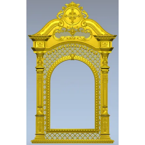 Киот "Крестослав" - 3D модель STL для ЧПУ