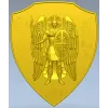 Archangel Michael shield - STL 3D model for CNC carving