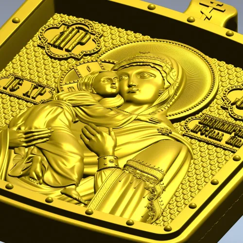Владимирская икона - 3D модель STL для ЧПУ