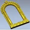 Киот арочный с растительным орнаментом - 3D STL для ЧПУ