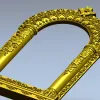 Киот арочный с растительным орнаментом - 3D STL для ЧПУ