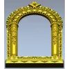 Киот арочный с растительным орнаментом - 3D STL для ЧПУ