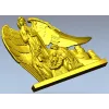 Ангел-хранитель у ясель - stl 3D модель для ЧПУ