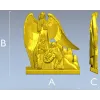 Ангел-хранитель у ясель - stl 3D модель для ЧПУ