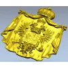 Царский герб в мантии - 3D модель STL для ЧПУ