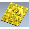 Иерусалимская Богоматерь - 3D модель STL для ЧПУ (икона, барельеф)