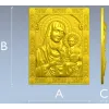 Иерусалимская Богоматерь - 3D модель STL для ЧПУ (икона, барельеф)