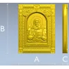 Saint Matrona of Moscow - detailed icon relief STL for CNC
