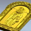 Saint Maximus Icon STL - 3D model for CNC carving