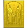 Икона святых Рафаила, Николая и Ирины - STL 3D модель для ЧПУ