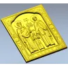 Икона святых Рафаила, Николая и Ирины - STL 3D модель для ЧПУ