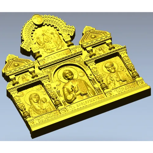 Иконостасный киот - рельефная 3D модель в формате STL