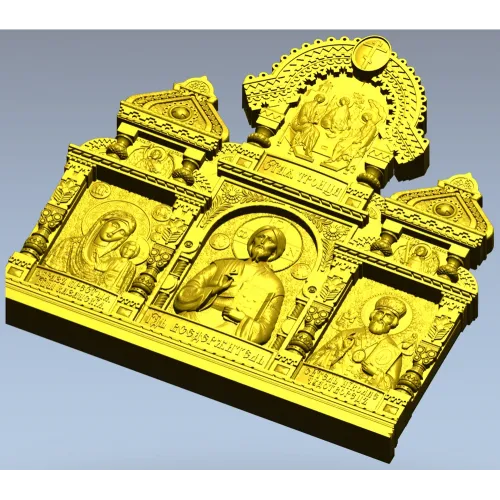 Иконостасный киот - рельефная 3D модель в формате STL