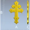 Коронованный Лотарингский крест - 3D модель STL для ЧПУ
