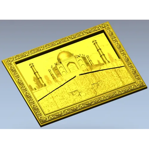 Рельефное панно "Тадж-Махал" - 3D модель STL для фрезера