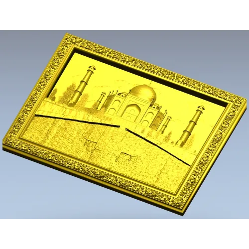 Рельефное панно "Тадж-Махал" - 3D модель STL для фрезера