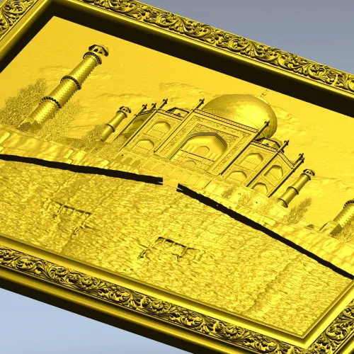 Рельефное панно "Тадж-Махал" - 3D модель STL для фрезера