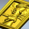 Hand of Jesus - high-relief framed panel STL for CNC carving