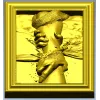 Hand of Jesus - high-relief framed panel STL for CNC carving