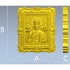 Икона Святой Николай Чудотворец - 3D модель STL для ЧПУ