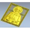 Александр Невский - иконостасный рельеф в формате STL для ЧПУ