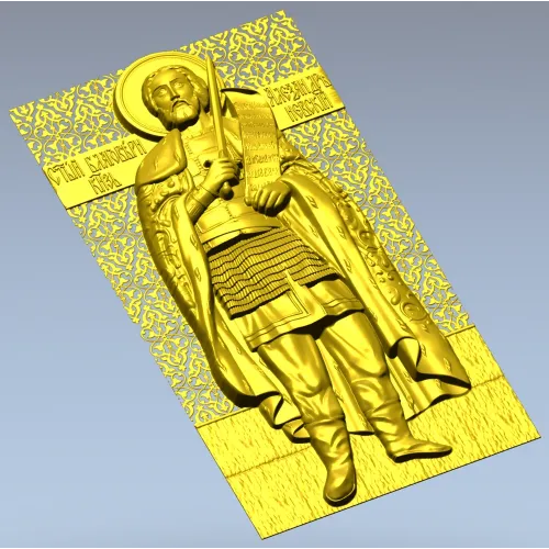 3D модель STL - Икона святого Александра Невского